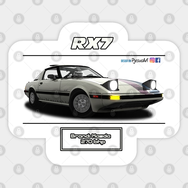 Mazda RX7 FB Nabz Sticker by PjesusArt